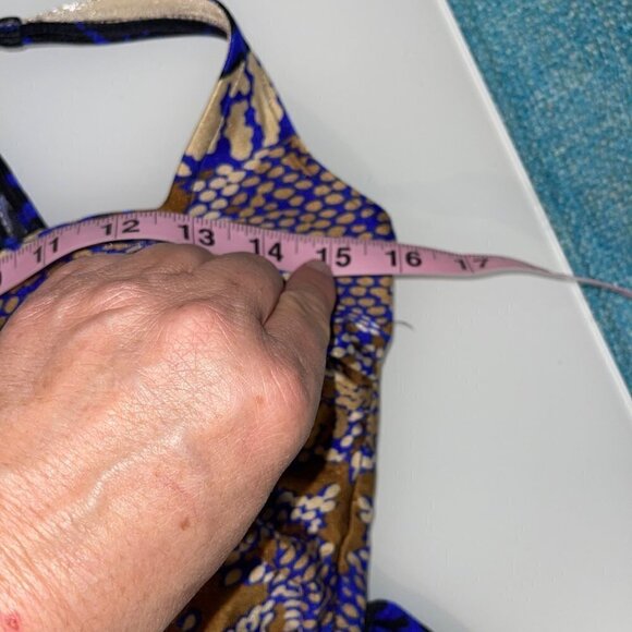 Gottex Vintage 80s Womens Swimsuit Multicolor Size 10 Snakeskin Print One Piece - Picture 7 of 10